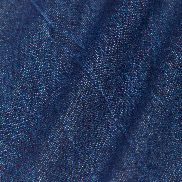 Close-up of indigo denim texture