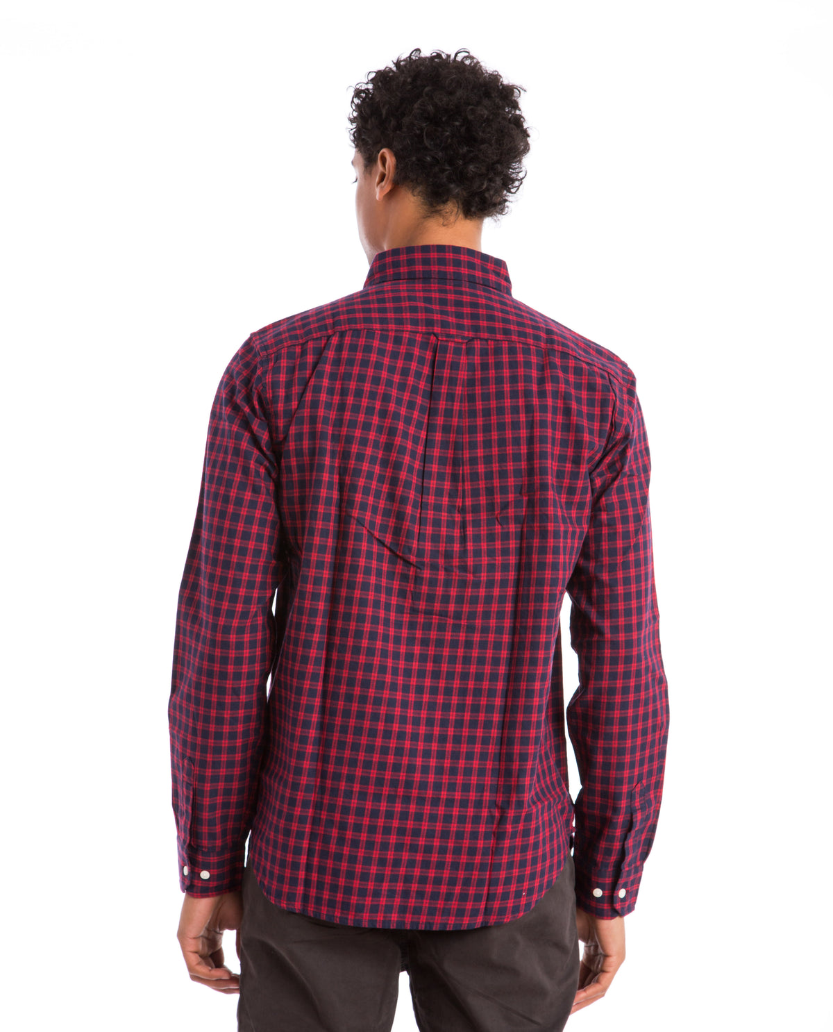 Checkered Button Down Shirt Men Shirts AR321