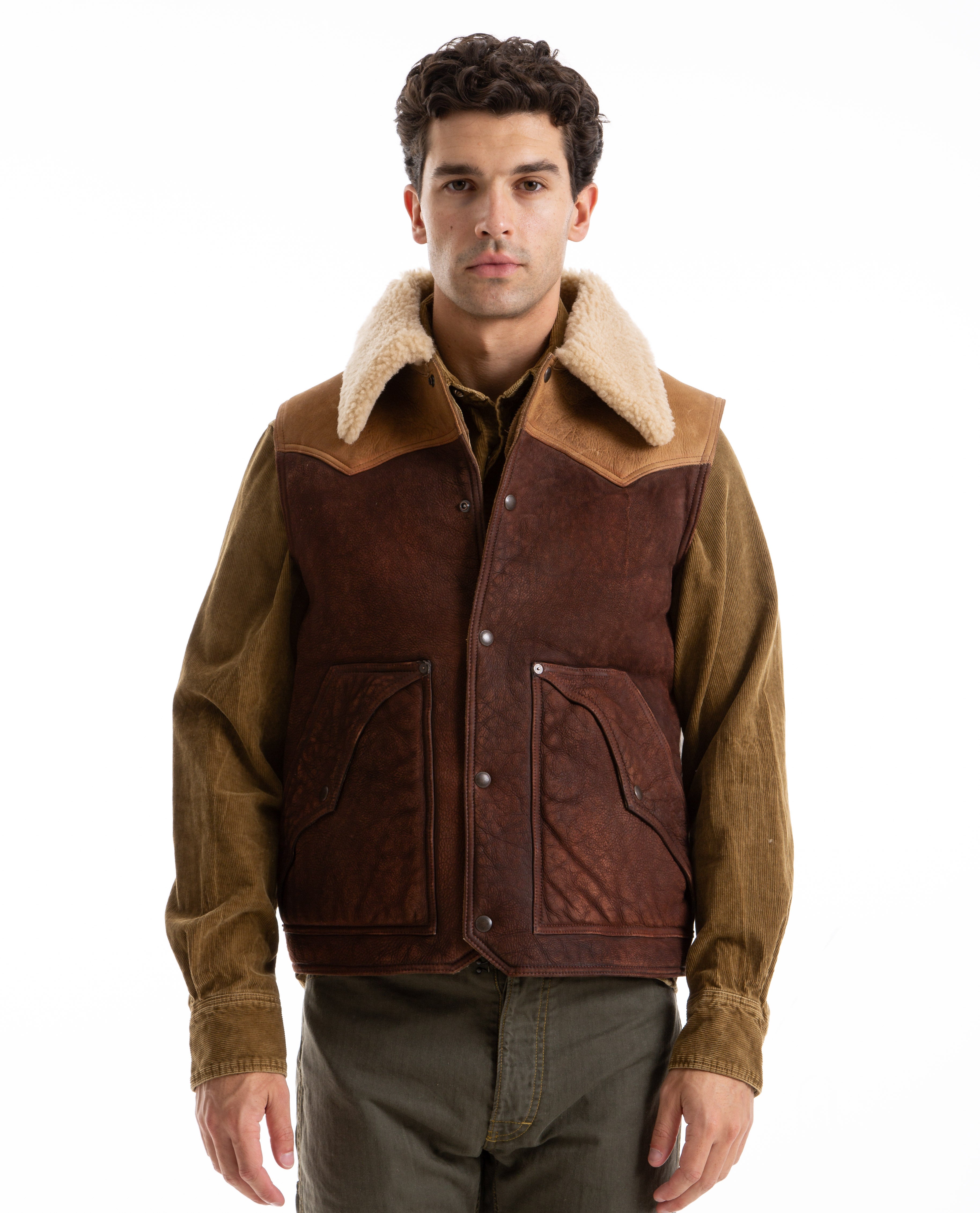 Dalton Shearling Vest Men Coats + Jackets RRL
