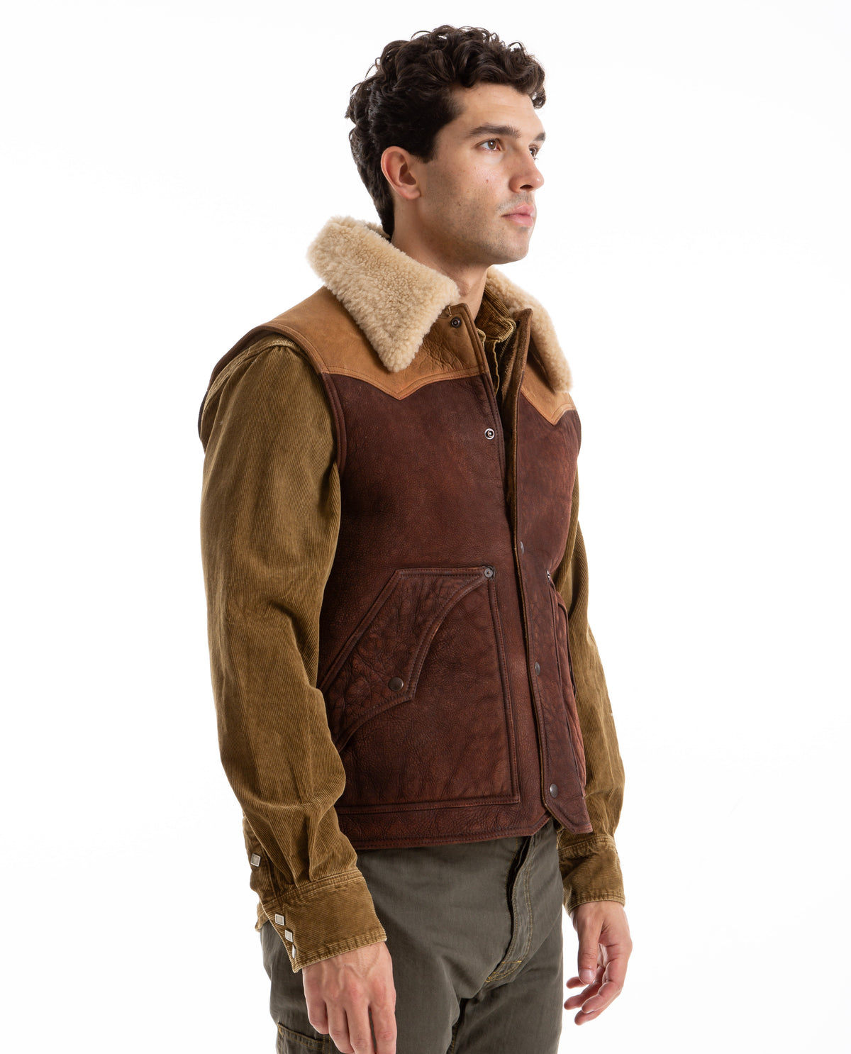 Dalton Shearling Vest Men Coats + Jackets RRL