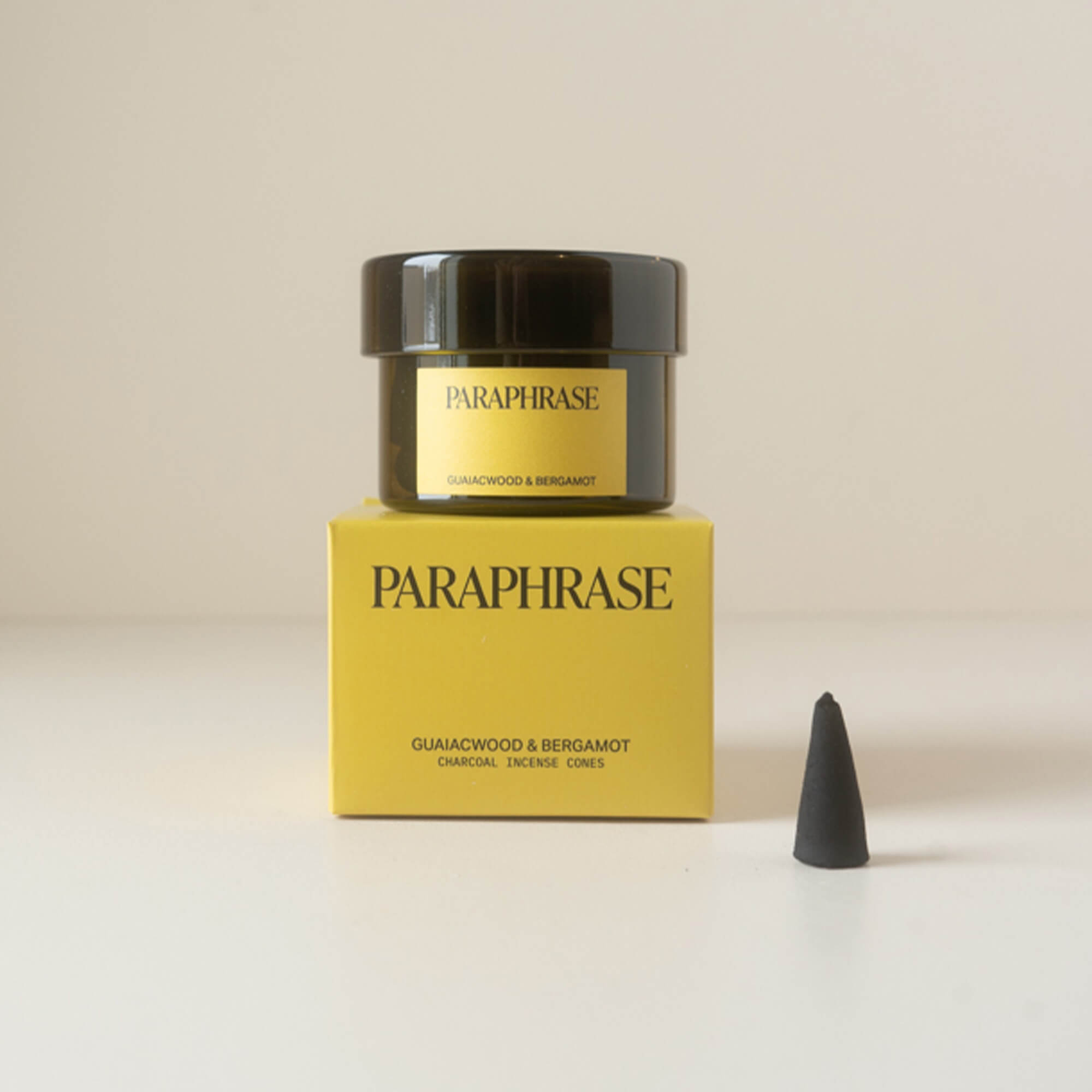 Guaiacwood & Bergamot Incense Cones Candles PARAPHRASE