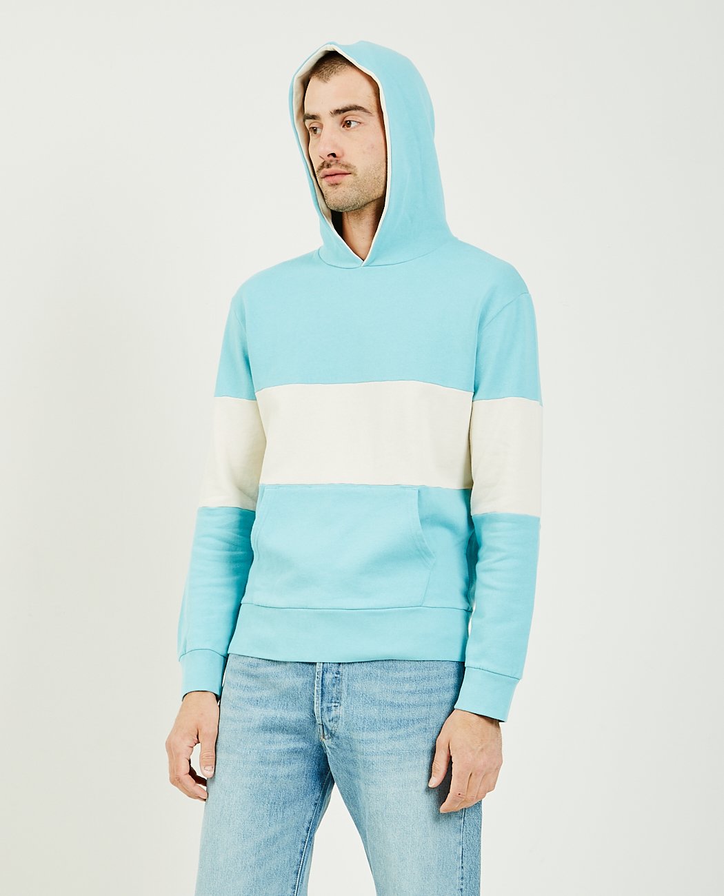 1970S Hoodie Blue And White-LEVI'S VINTAGE CLOTHING-American Rag Cie