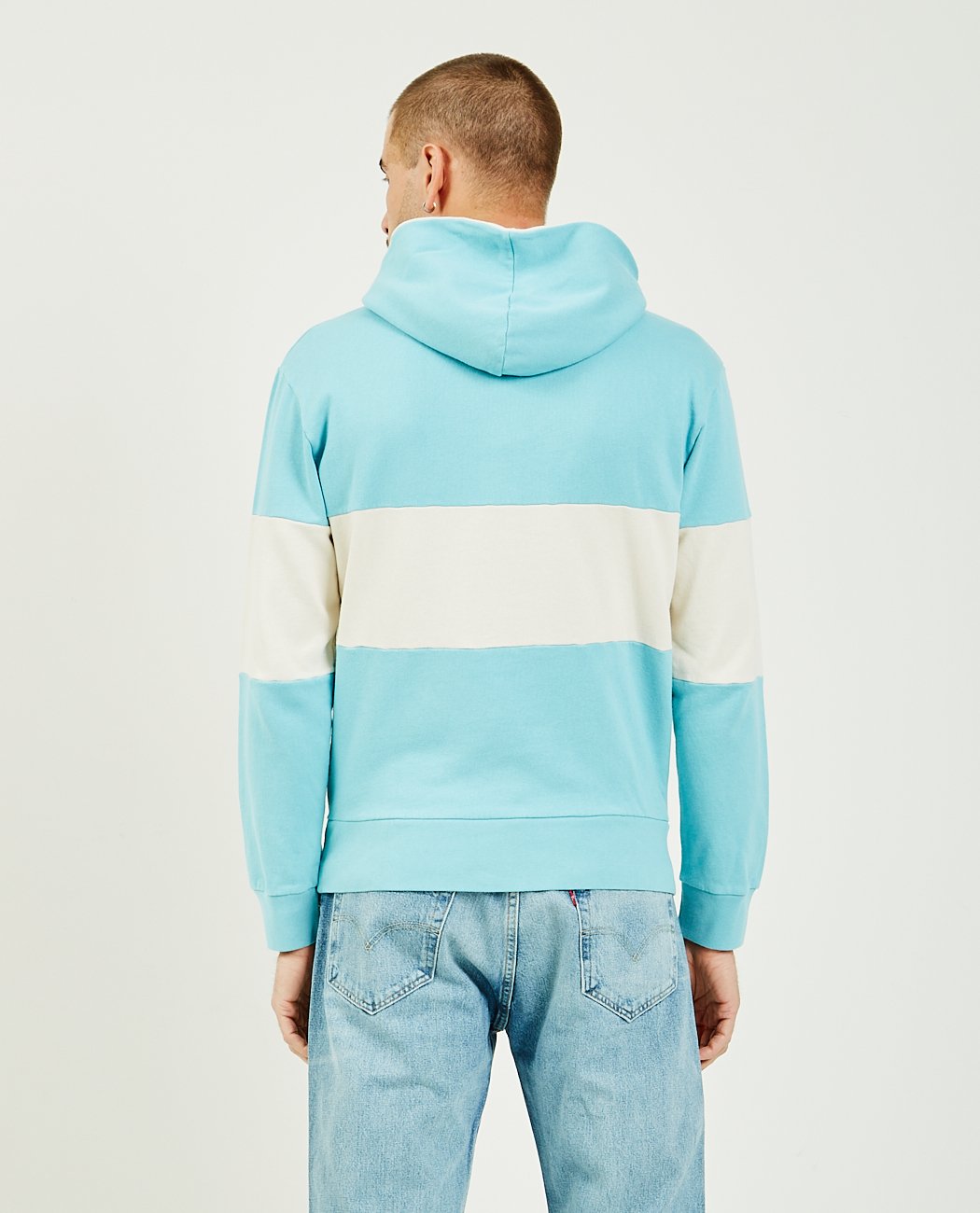 1970S Hoodie Blue And White-LEVI'S VINTAGE CLOTHING-American Rag Cie