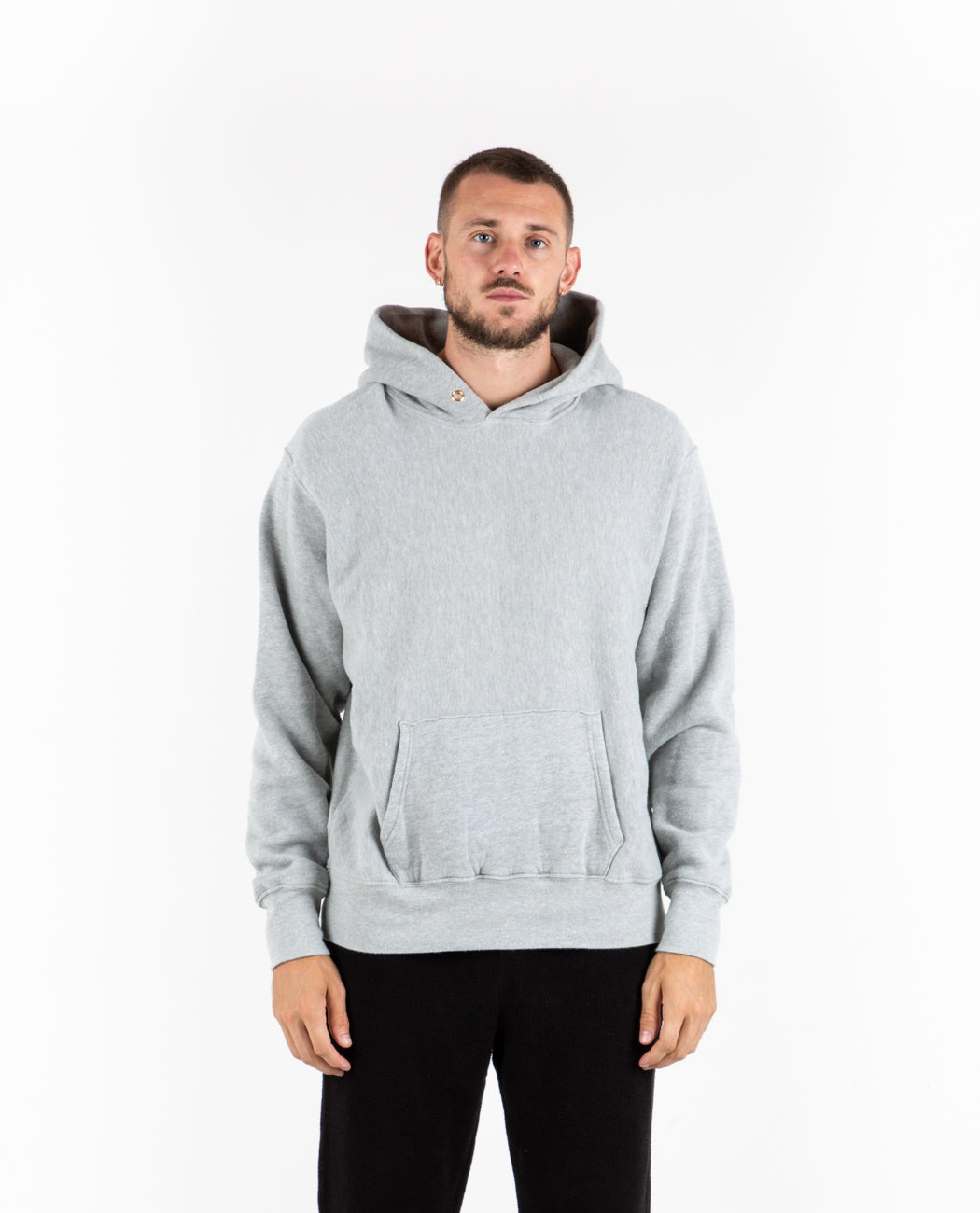 Cropped Hoodie Heather Men Sweaters + Sweatshirts LES TIEN
