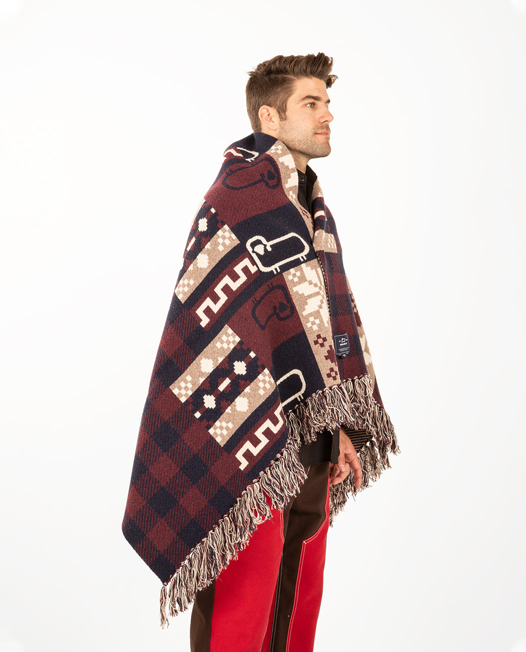 Knit Check Blanket Men Coats + Jackets WOOLRICH