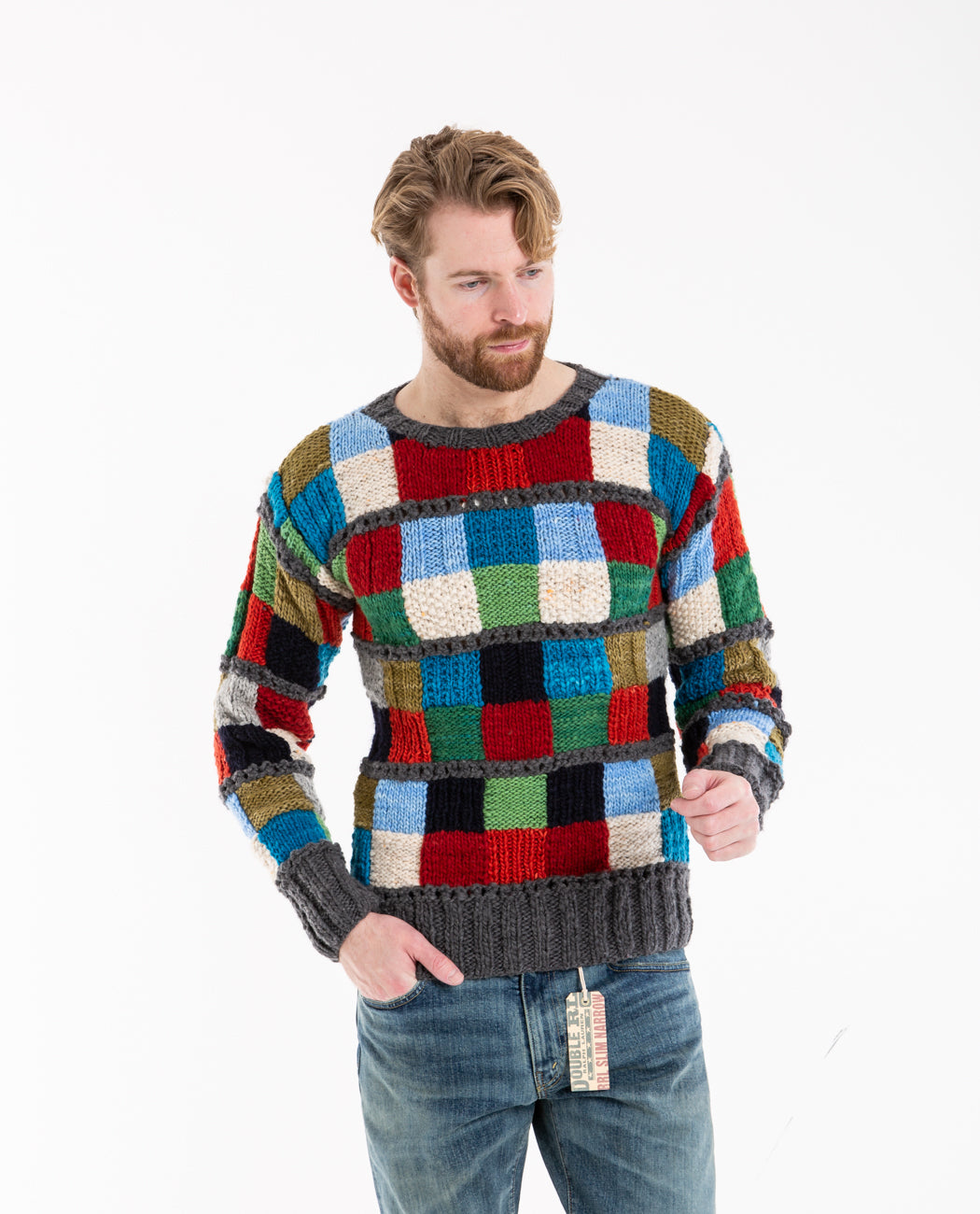 Sampler Squares Pullover Men Sweaters + Sweatshirts CHAMULA