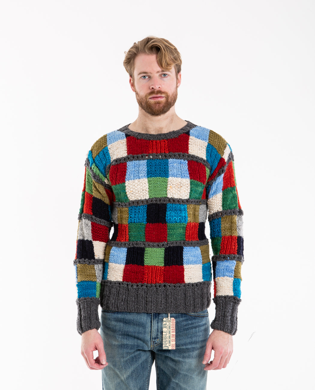 Sampler Squares Pullover Men Sweaters + Sweatshirts CHAMULA