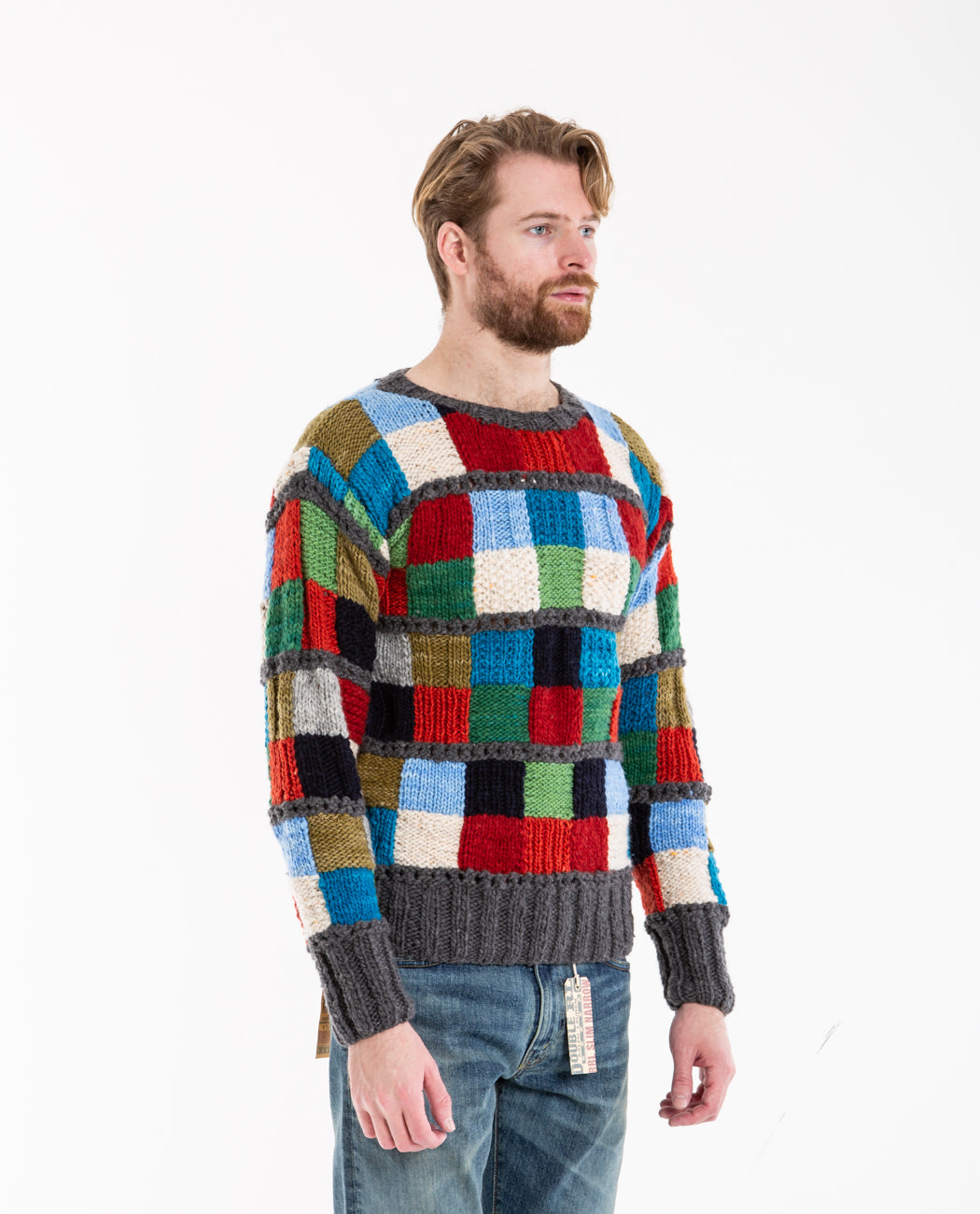 Sampler Squares Pullover Men Sweaters + Sweatshirts CHAMULA