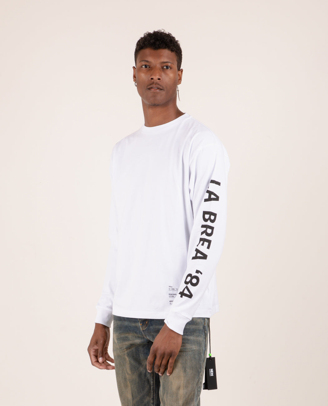 La Brea Ave L/S Tee White – American Rag Cie