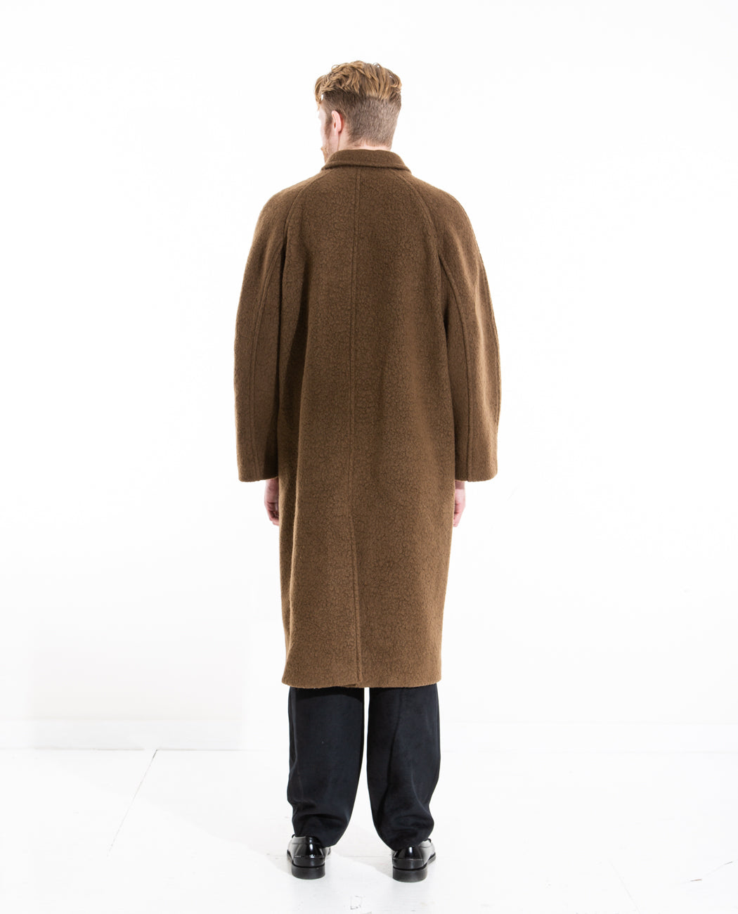 Boucle Raglan Coat Men Coats + Jackets AMOMENTO