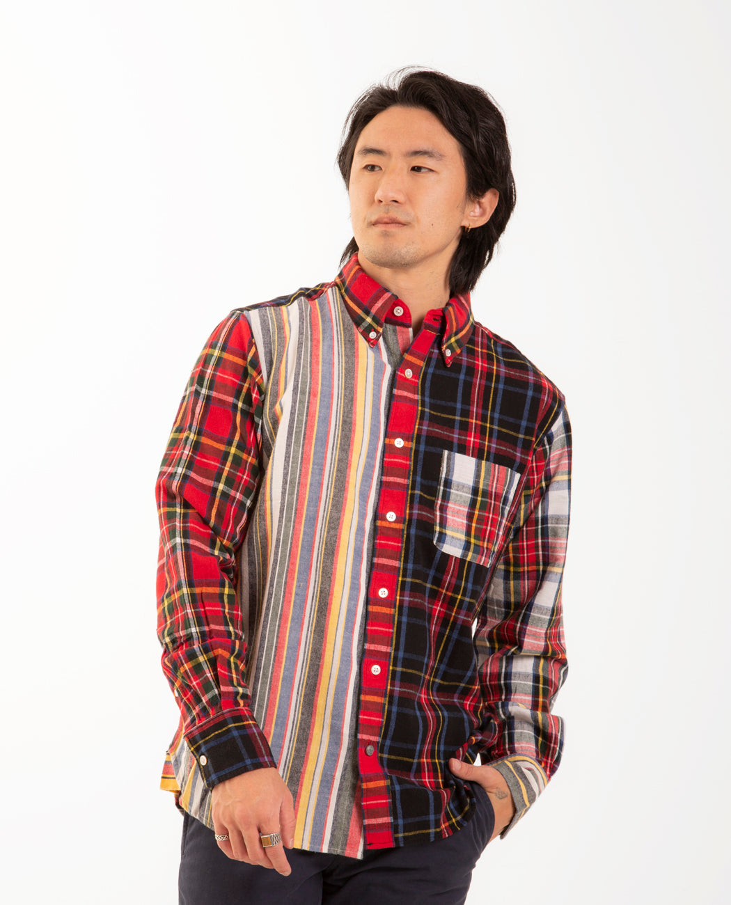 No. 103 Button Down Long Sleeve Shirt Men Shirts ORIGINAL MADRAS TRADING COMPANY