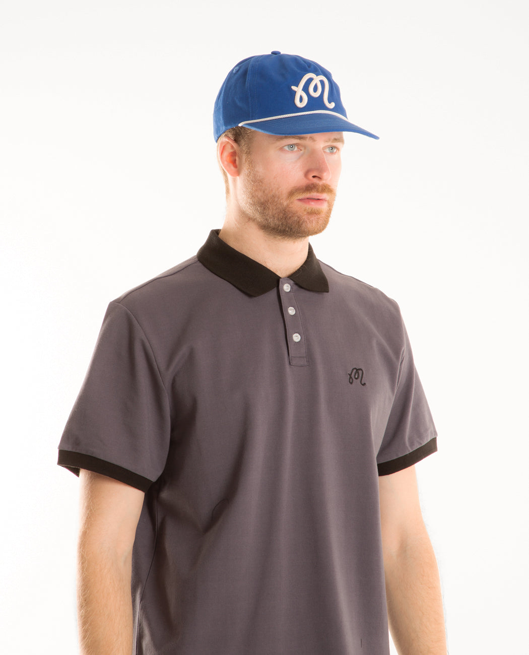 Script Rope Hat Blue Men Hats MALBON GOLF