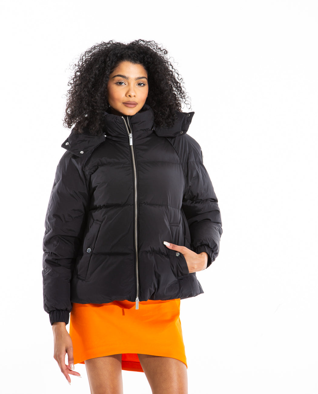 Alsea Short Jacket Black Women Coats + Jackets WOOLRICH