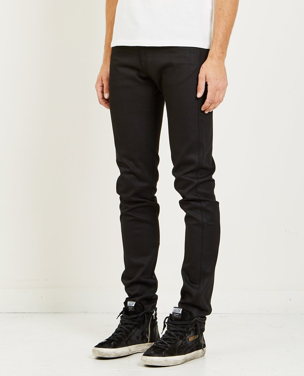 Super Guy Solid Black Selvedge Jean-NAKED & FAMOUS-American Rag Cie