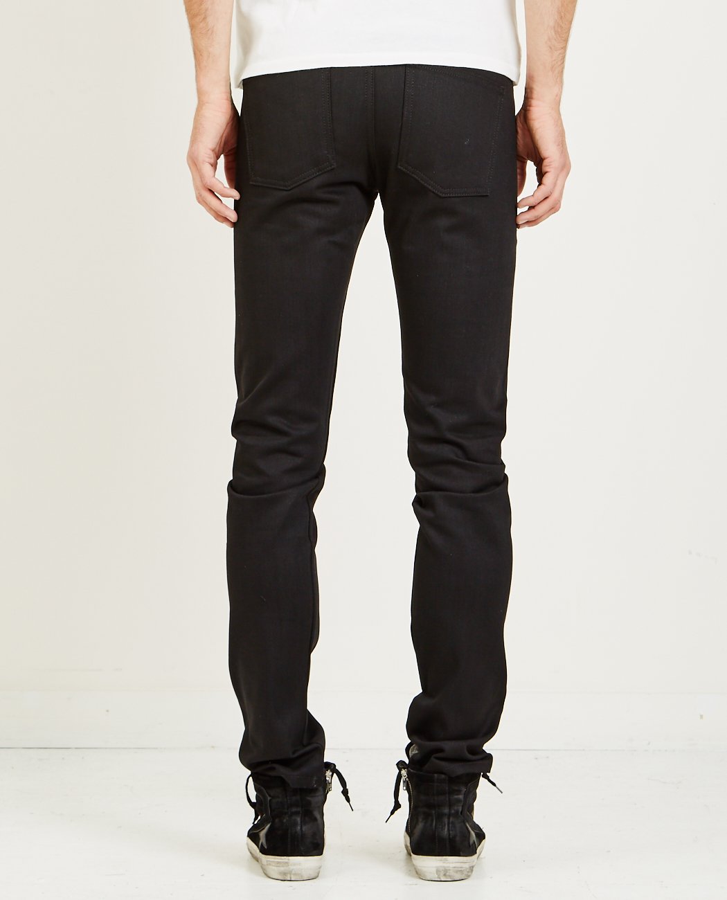 Super Guy Solid Black Selvedge Jean-NAKED & FAMOUS-American Rag Cie