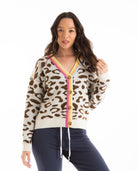 Leopard Boxy Cardigan Women Sweaters + Sweatshirts SUNDRY