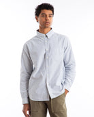 Beefy Cotton Striped Oxford Navy Men Shirts KNICKERBOCKER