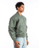 Built Reversible Bomber Jacket Green Men Coats + Jackets STUSSY