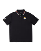 Golf & Cycle Tour de Buckets Performance Polo Black Men Shirts MALBON GOLF