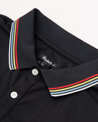 Golf & Cycle Tour de Buckets Performance Polo Black Men Shirts MALBON GOLF