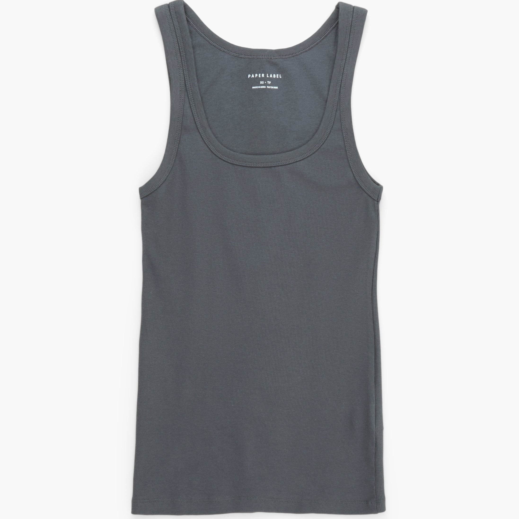 Gray tank top on a white background