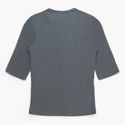 Gray half-sleeve shirt on a white background