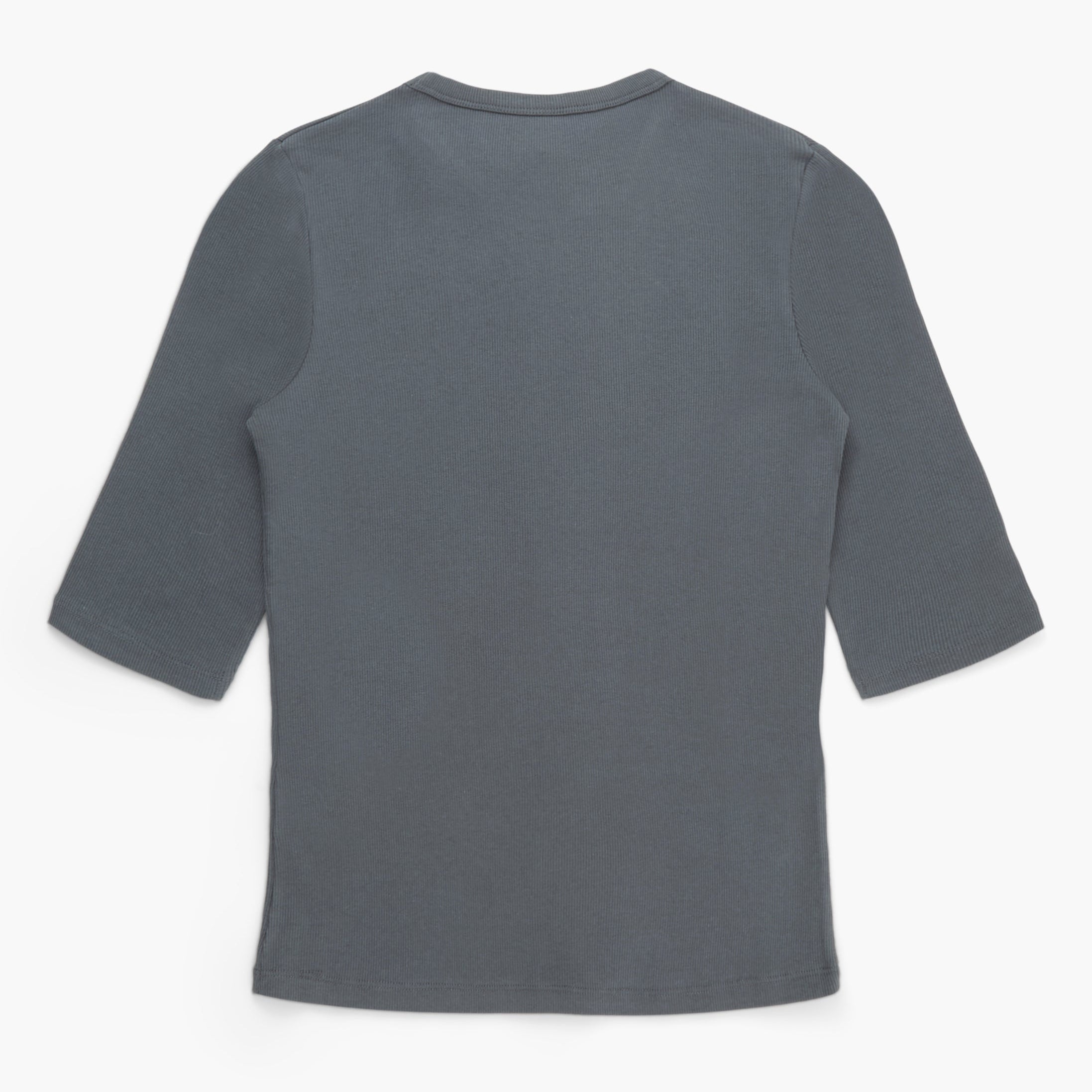 Gray half-sleeve shirt on a white background