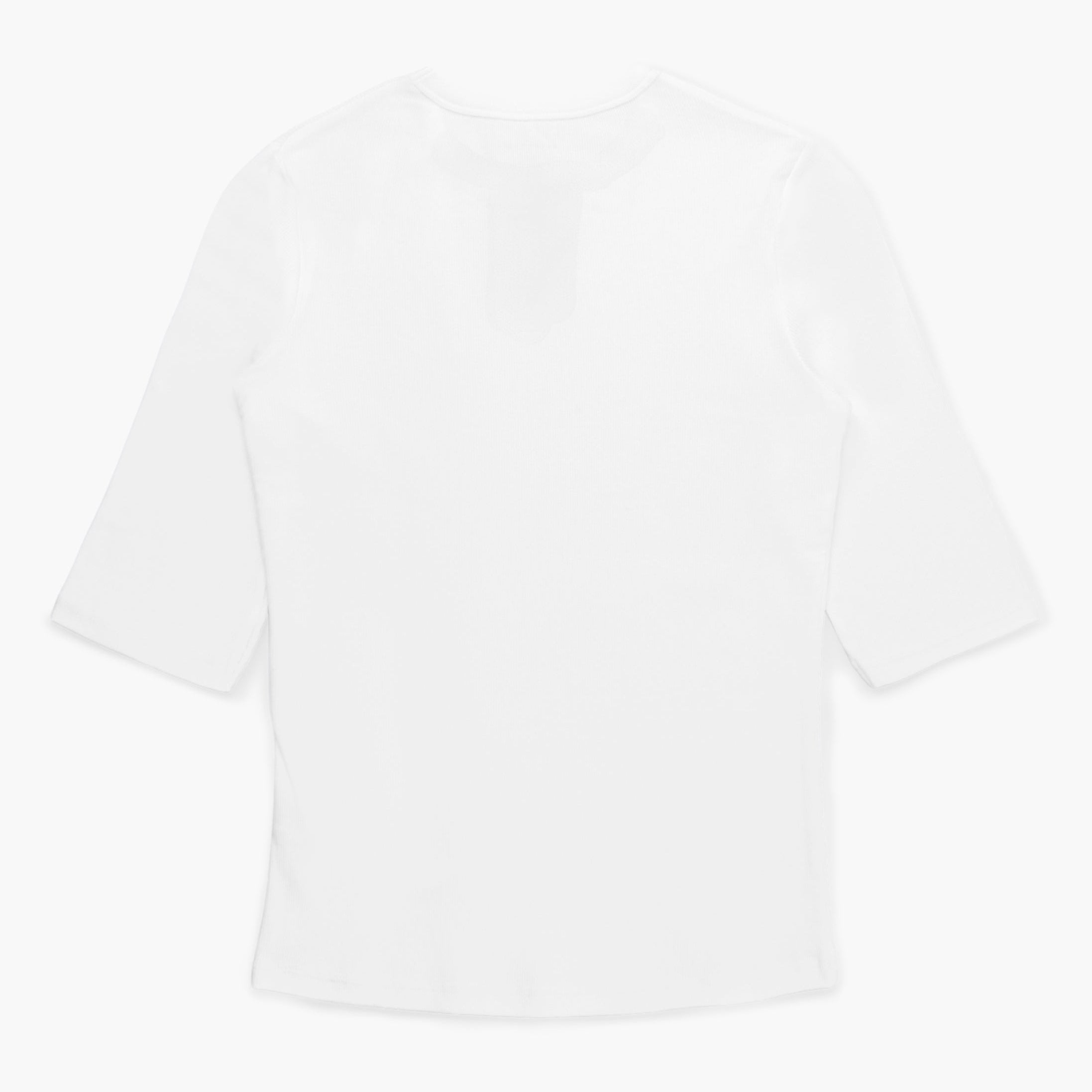 White t-shirt on a white background