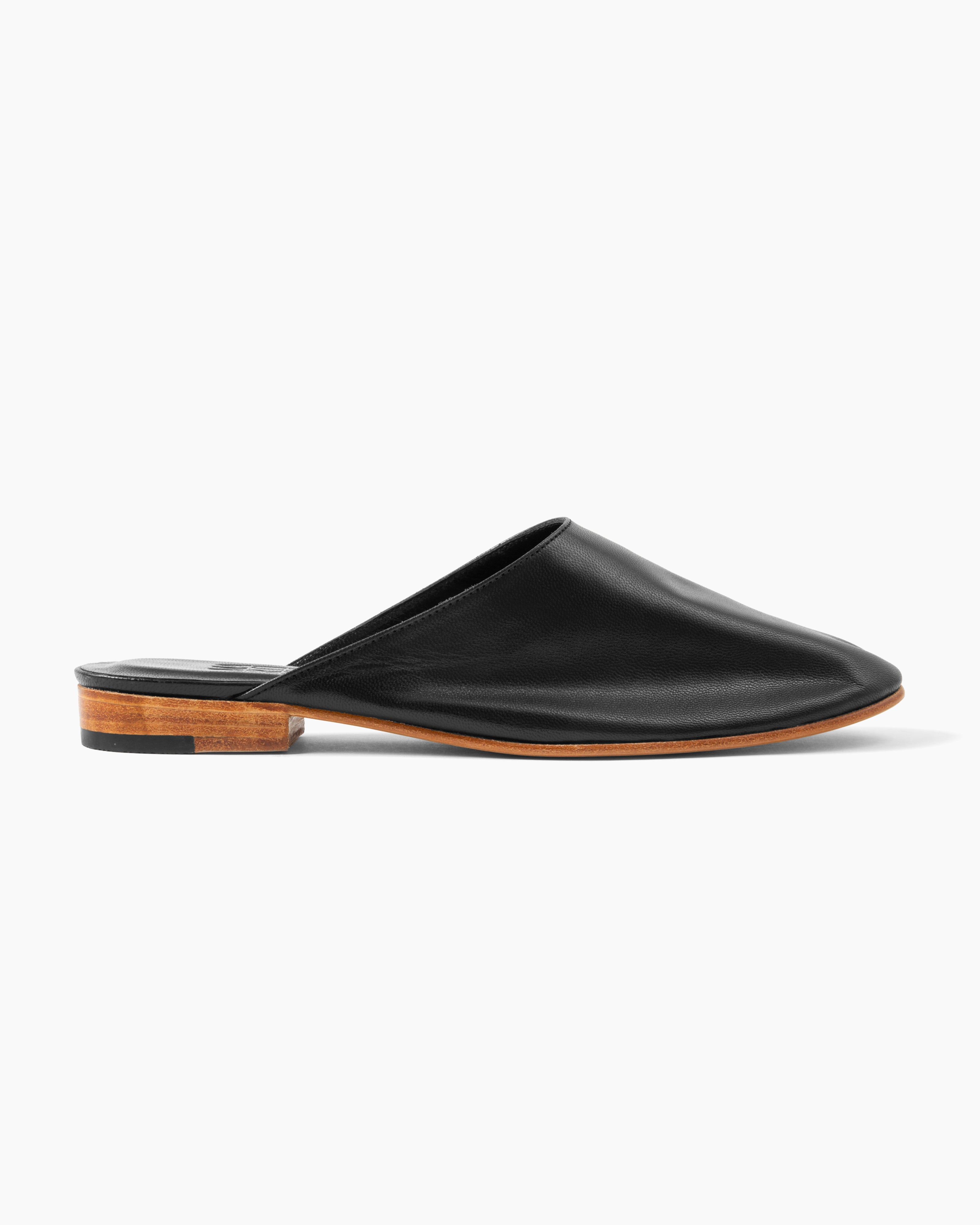 R＆R Noir Curve Mule Shoes 26cm Mule – American Rag Cie