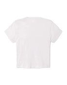 White t-shirt on a light gray background