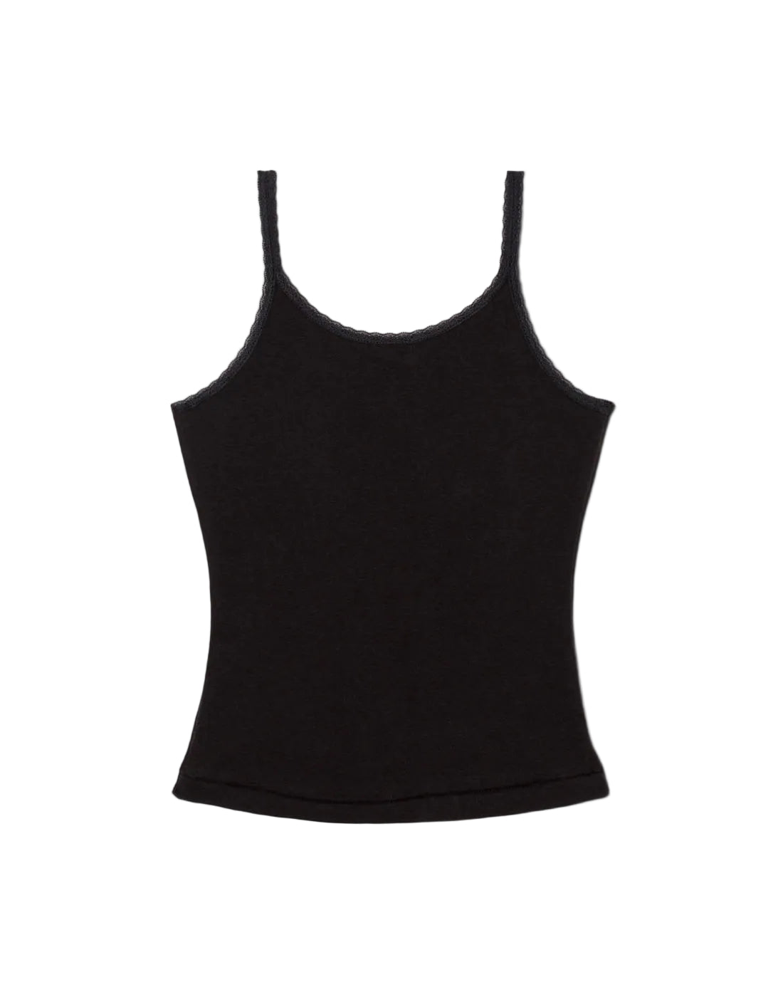 Black tank top on a white background