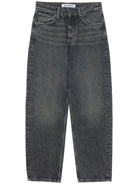 Black jeans on a white background