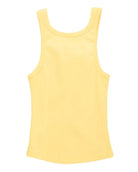Yellow tank top on a white background