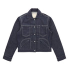 Denim jacket on a white background