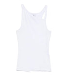 White tank top on a white background