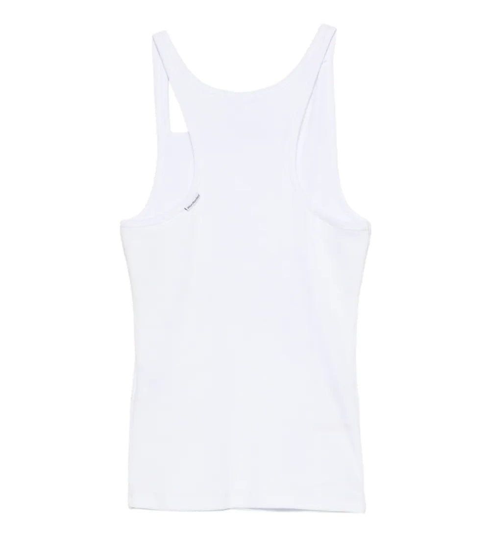 White tank top on a white background
