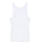 White tank top on a white background