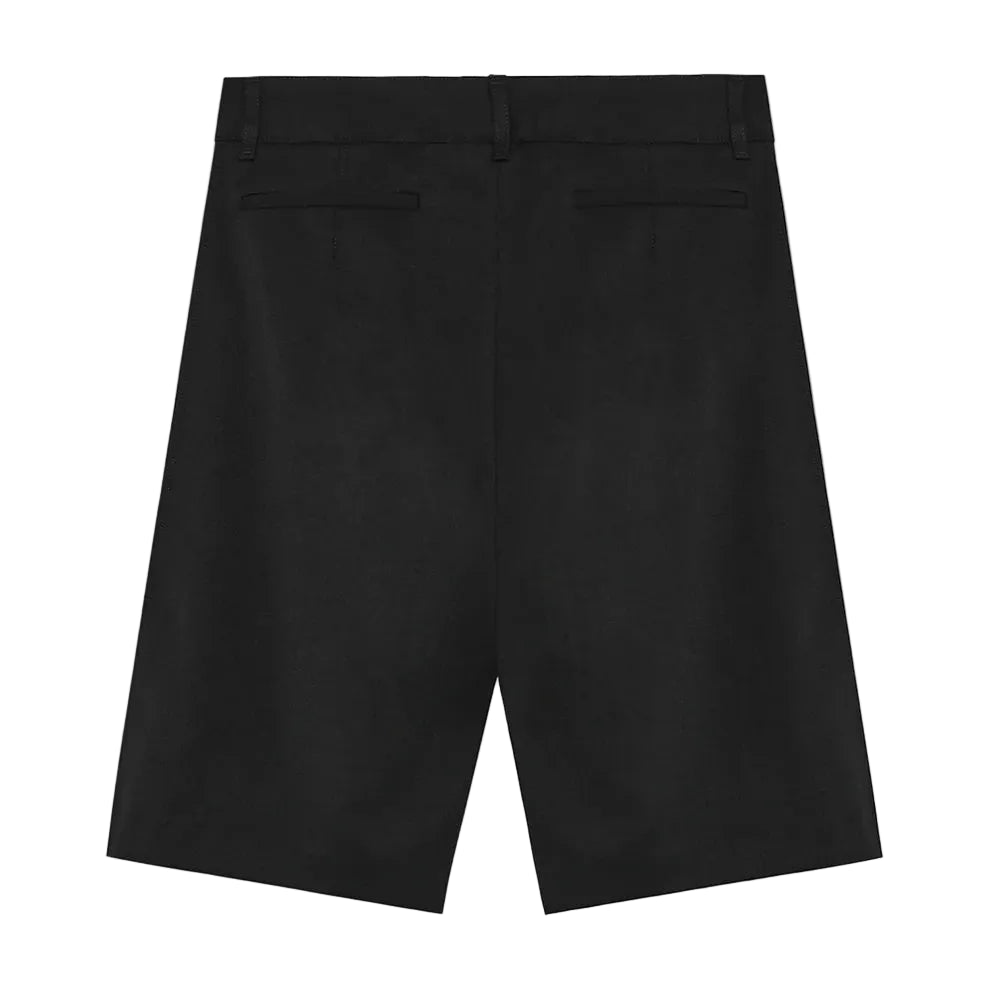 Black shorts on a white background