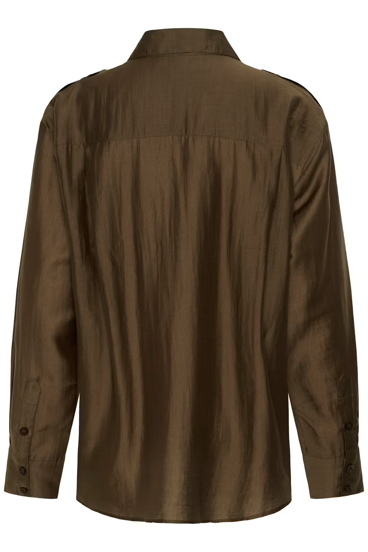Brown shirt on a white background