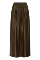 Brown wide-leg pants on a white background