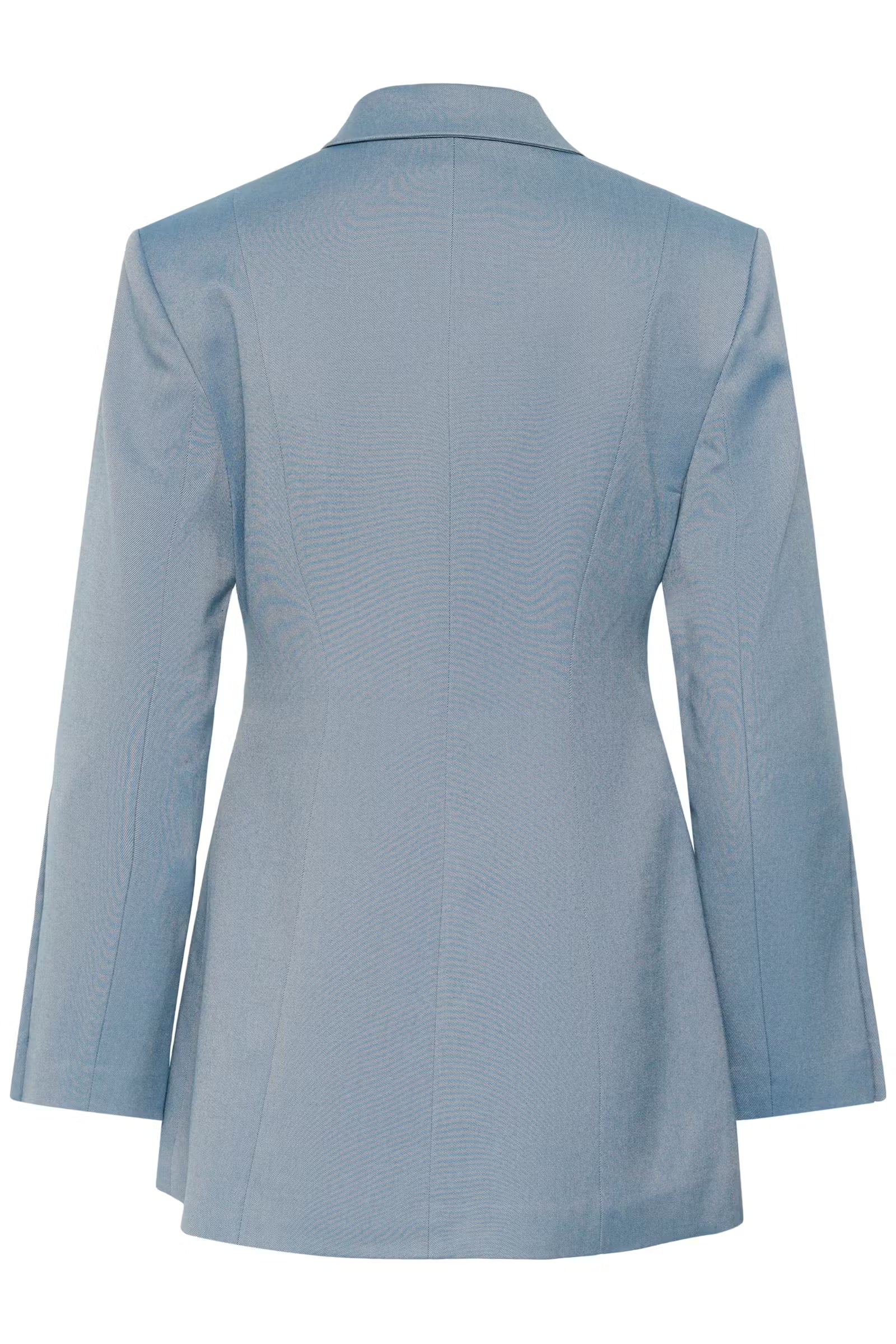 Light blue blazer on a white background
