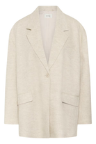 Beige blazer on a white background