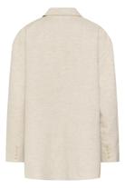 Beige blazer on a white background