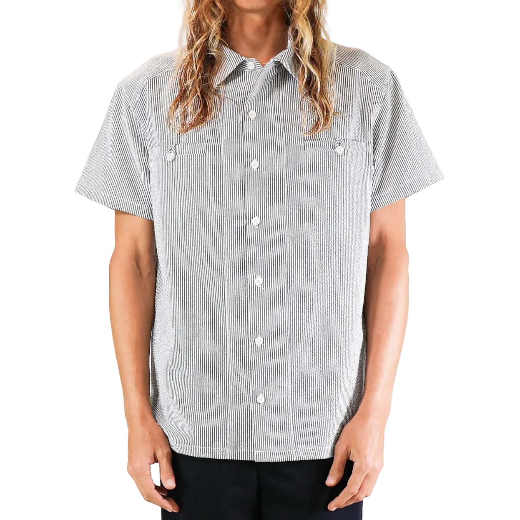 Riveria Seersucker Men Shirts MONADIC