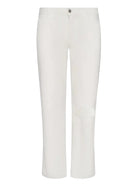 White pants on a white background