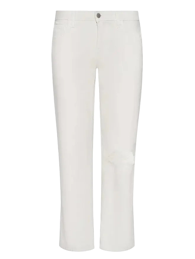 White pants on a white background