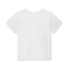 back of a white t-shirt on a white background