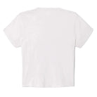 White t-shirt on a white background