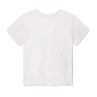 White t-shirt on a light gray background