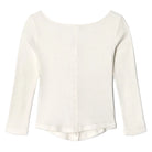 Back view of a white shirt on a white background